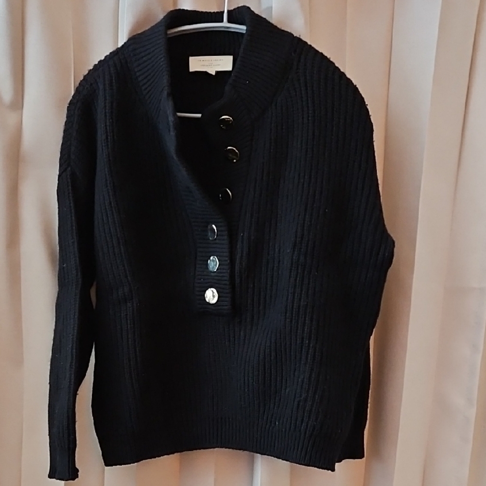 Sezane Button-Up Sweater - Picture 1 of 3